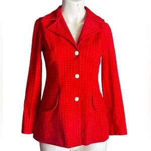 70’s Vintage Polka-Dot Blazer Shirt
